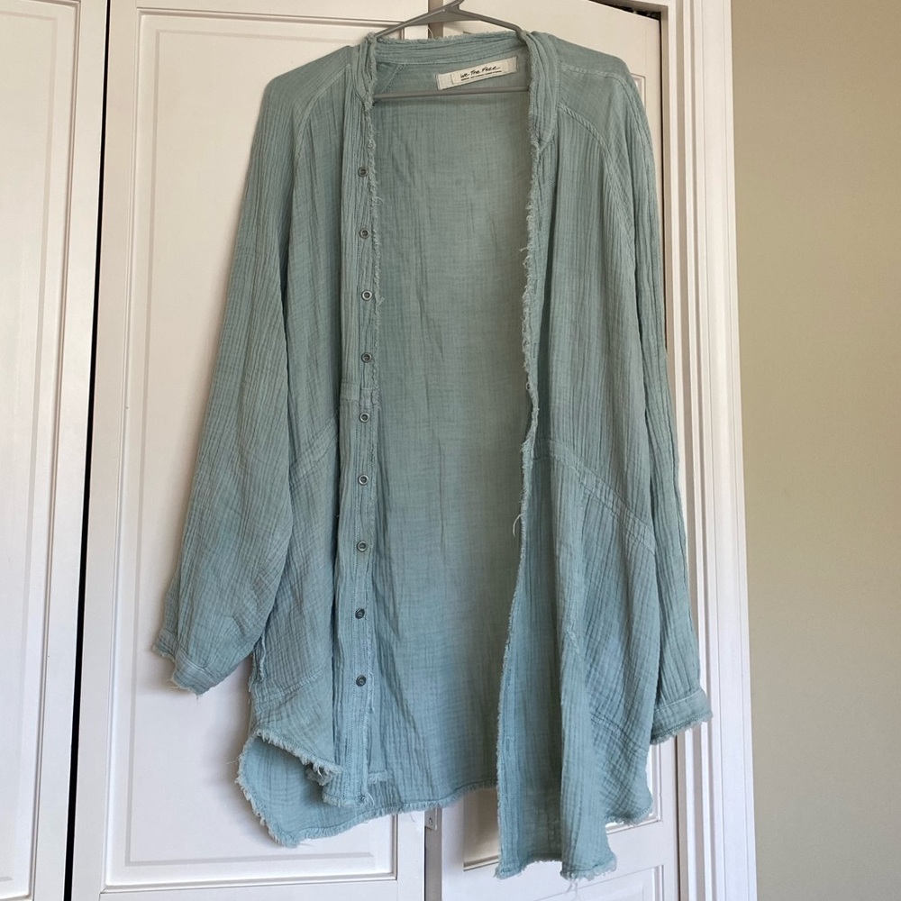 Free People Tunic/Button up